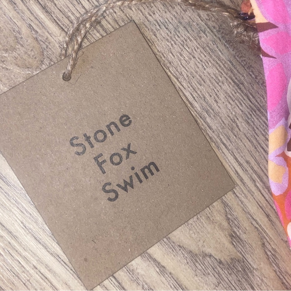 NWT Stone Fox Swim Roca Cheeky Bikini Bottoms in Flower Fields Womens Size XS - Picture 5 of 7